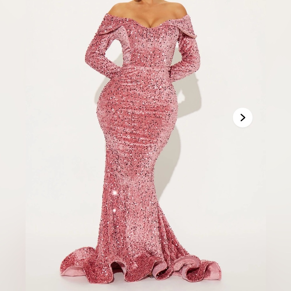 Mauve Sequin Gown